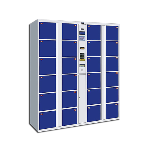 深圳一卡通系列廠家,新款 二十四門條碼存包柜指紋刷卡電子存包柜智能寄存柜 多色可選